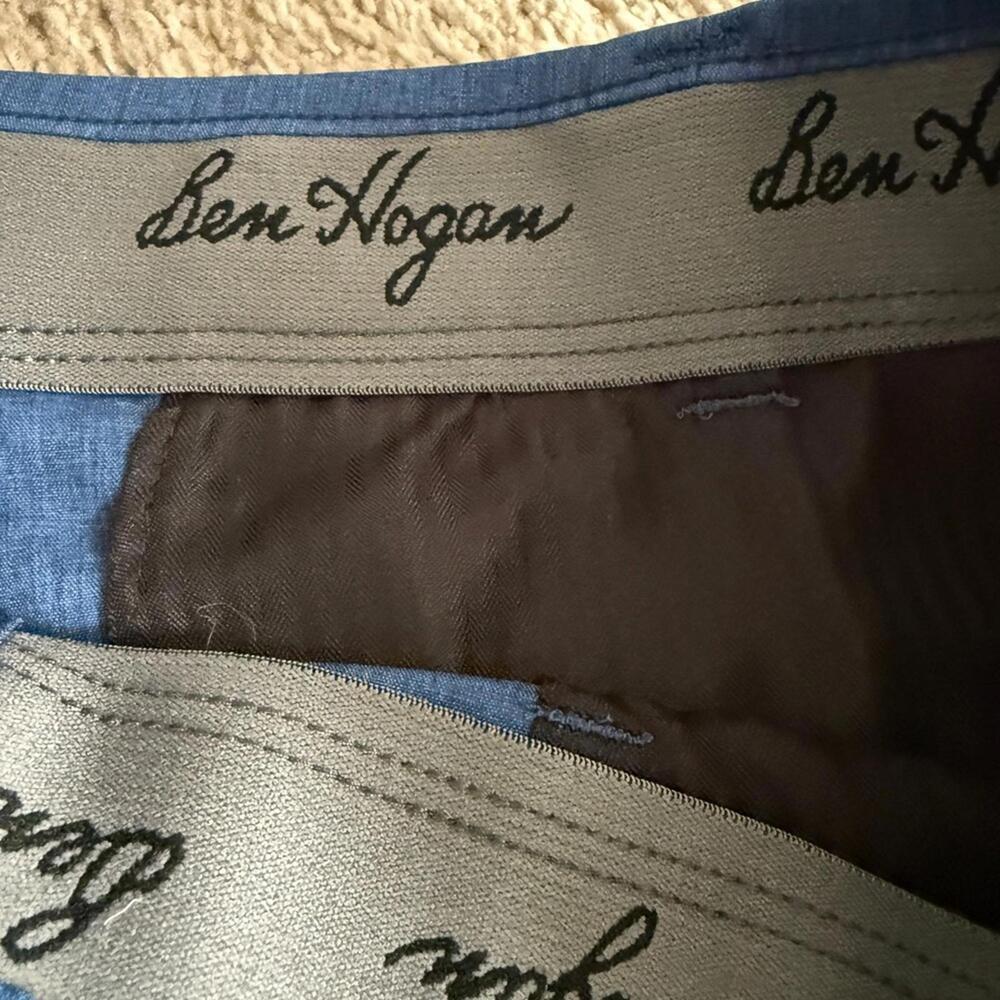 Hogan Classic Navy Flat Front Shorts- 42 - Picture 3 of 4